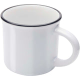 Tazza in ceramica Bari da 240 ml con finitura lucida personalizzato con logo - Pubblienne