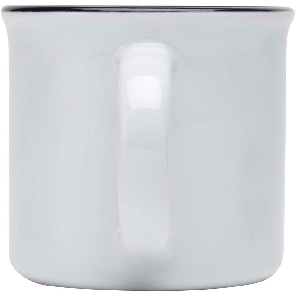 Tazza in ceramica Bari da 240 ml con finitura lucida personalizzato con logo - Pubblienne