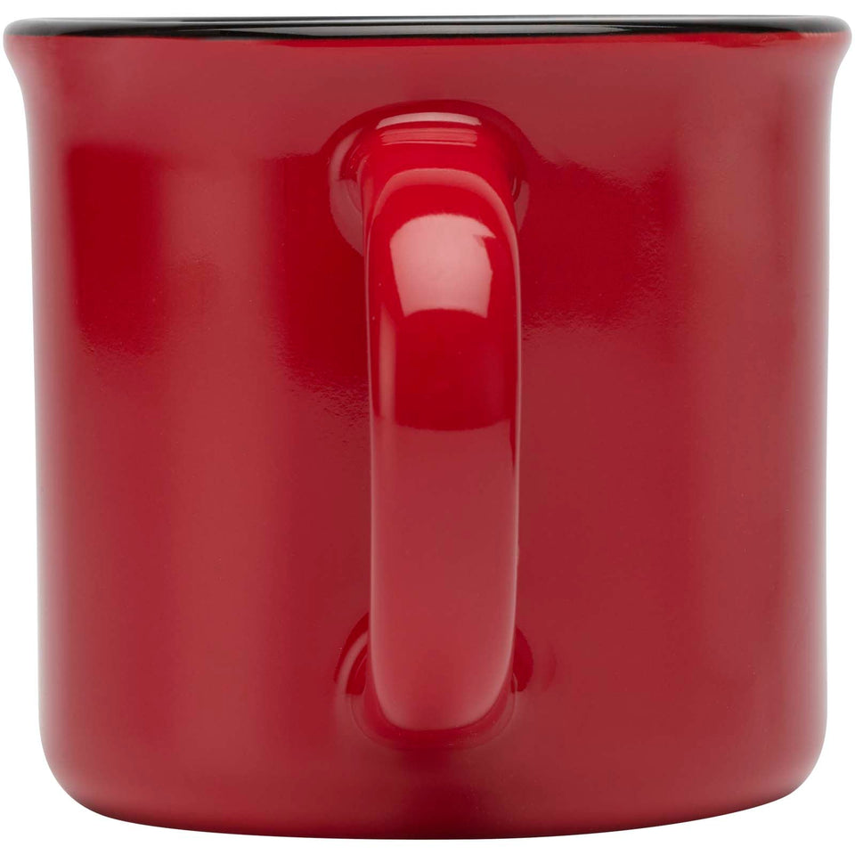 Tazza in ceramica Bari da 240 ml con finitura lucida personalizzato con logo - Pubblienne