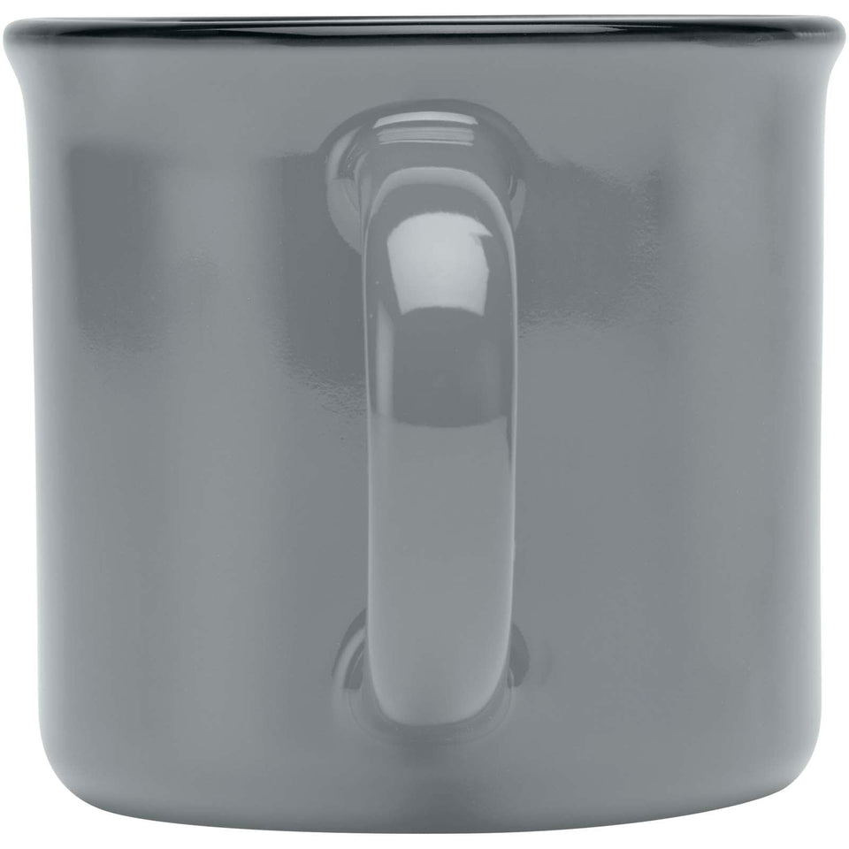 Tazza in ceramica Bari da 240 ml con finitura lucida personalizzato con logo - Pubblienne
