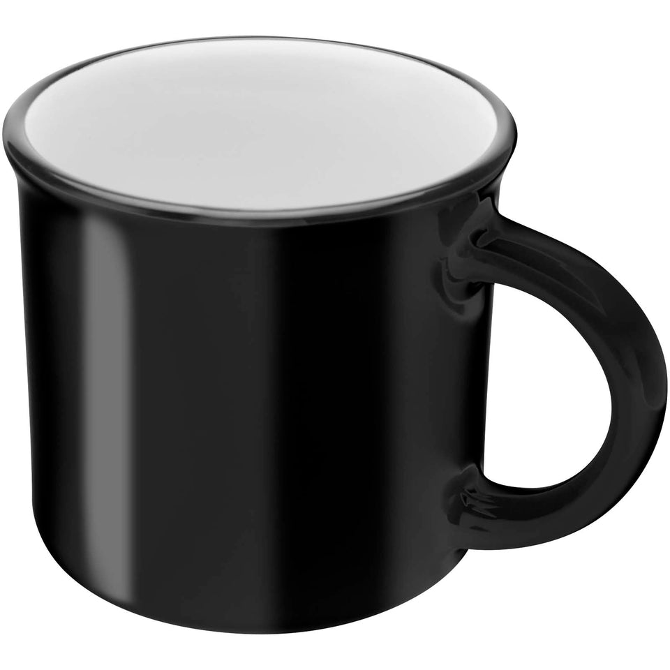 Tazza in ceramica Bari da 240 ml con finitura lucida personalizzato con logo - Pubblienne