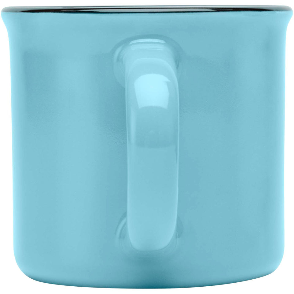 Tazza in ceramica Bari da 240 ml con finitura lucida personalizzato con logo - Pubblienne