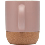 Tazza in ceramica con dettagli in sughero e finitura opaca da 300 ml Billie personalizzato con logo - Pubblienne
