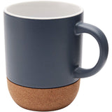 Tazza in ceramica con dettagli in sughero e finitura opaca da 300 ml Billie personalizzato con logo - Pubblienne