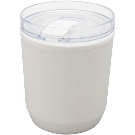 Bicchiere a doppia parete in plastica riciclata da 180 ml Hudson personalizzato con logo - Pubblienne