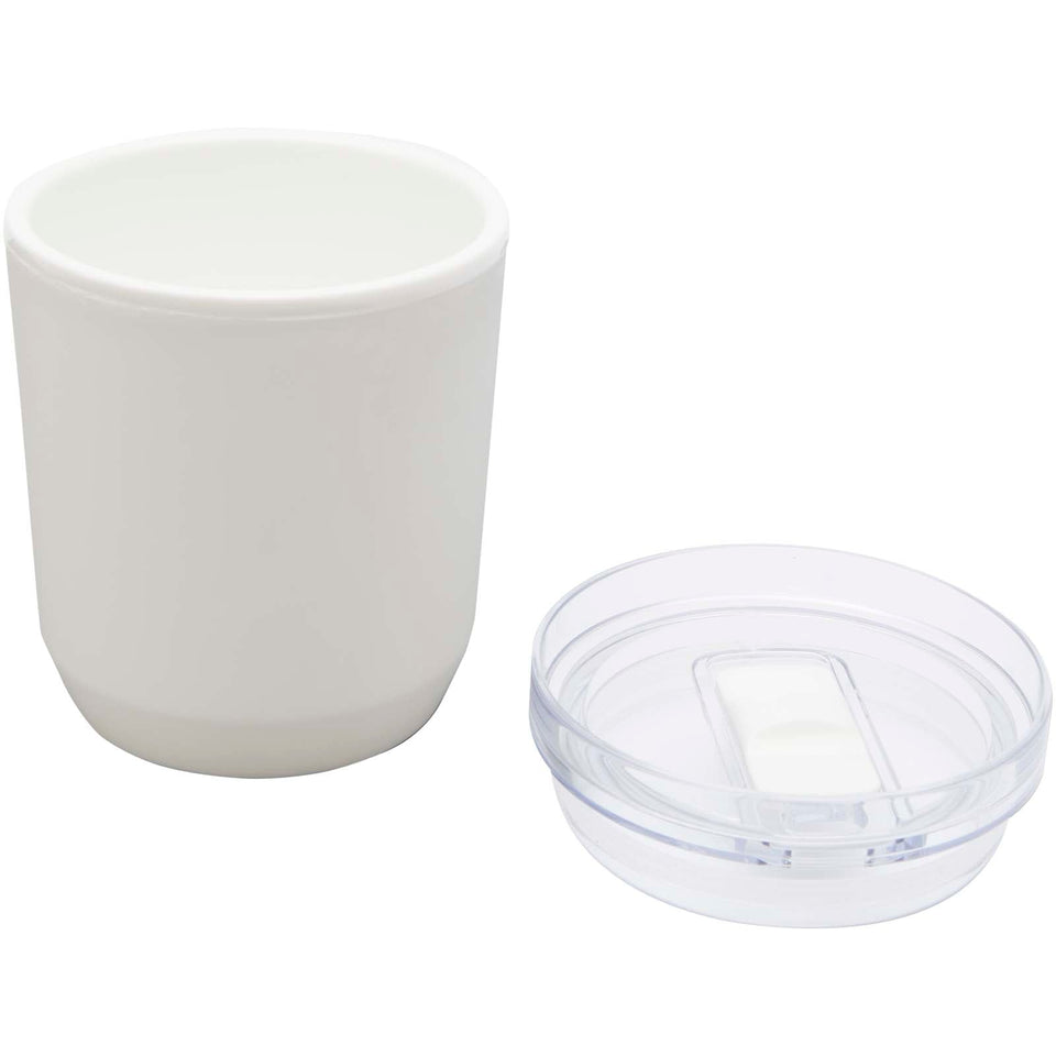 Bicchiere a doppia parete in plastica riciclata da 180 ml Hudson personalizzato con logo - Pubblienne