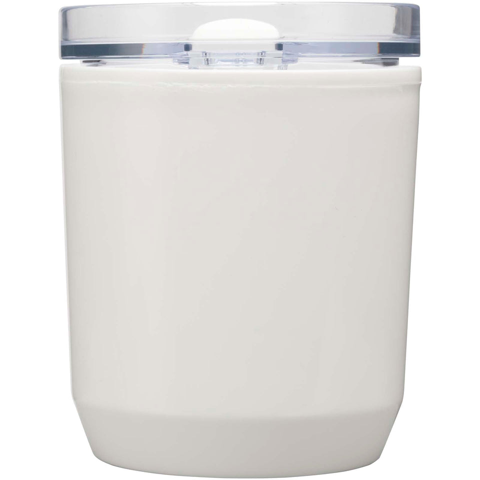 Bicchiere a doppia parete in plastica riciclata da 180 ml Hudson personalizzato con logo - Pubblienne