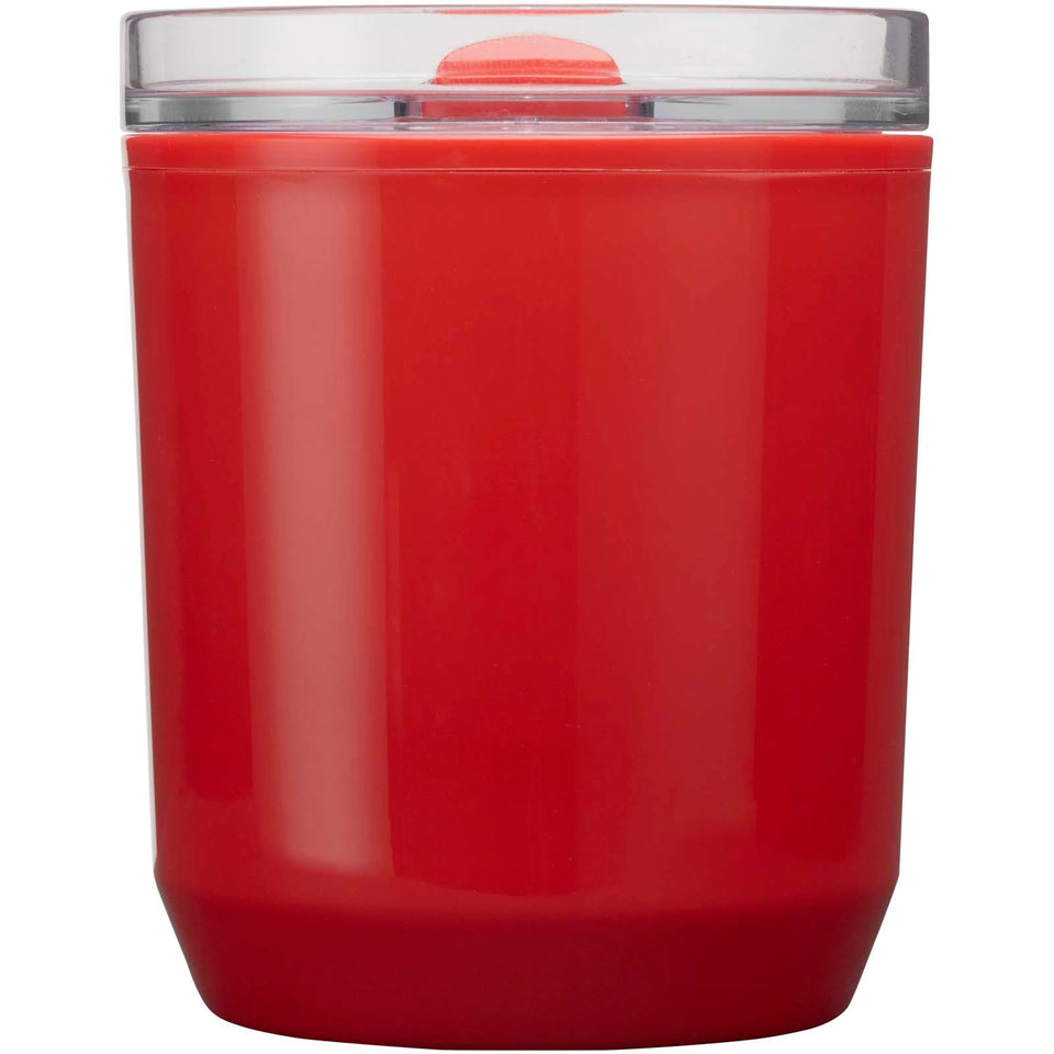 Bicchiere a doppia parete in plastica riciclata da 180 ml Hudson personalizzato con logo - Pubblienne