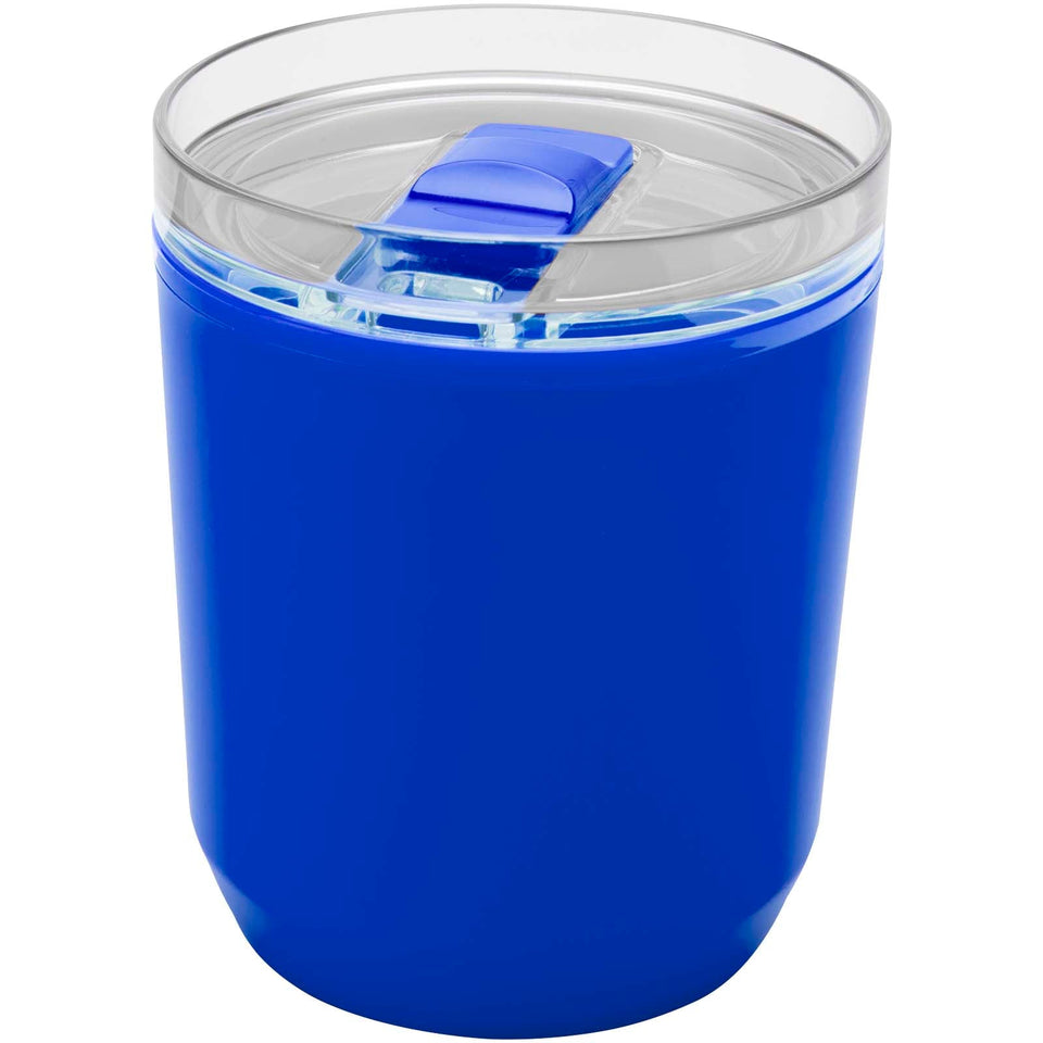 Bicchiere a doppia parete in plastica riciclata da 180 ml Hudson personalizzato con logo - Pubblienne
