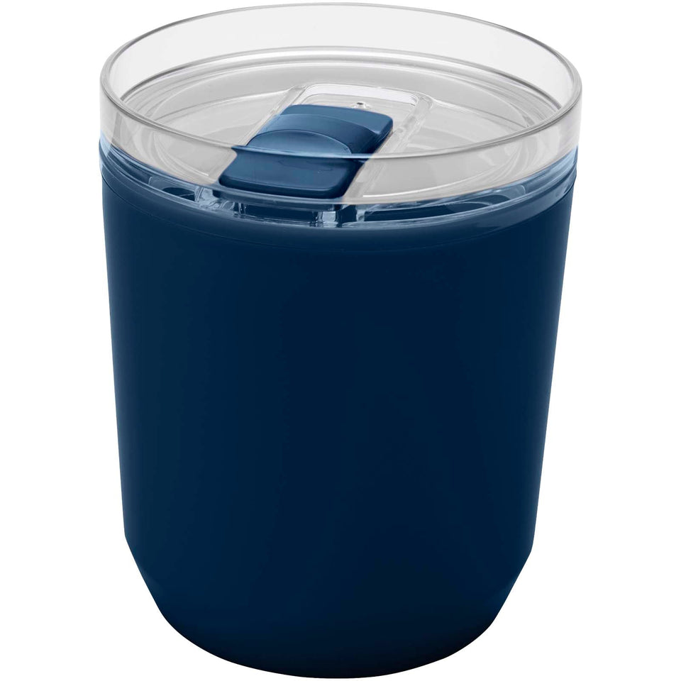 Bicchiere a doppia parete in plastica riciclata da 180 ml Hudson personalizzato con logo - Pubblienne