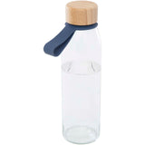 Borraccia in vetro da 500 ml con manico in silicone e coperchio in bambù Porto personalizzato con logo - Pubblienne