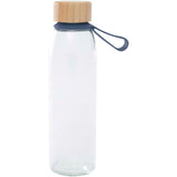 Borraccia in vetro da 500 ml con manico in silicone e coperchio in bambù Porto personalizzato con logo - Pubblienne