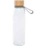 Borraccia in vetro da 500 ml con manico in silicone e coperchio in bambù Porto personalizzato con logo - Pubblienne