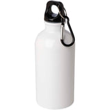 Borraccia da 400 ml in acciaio inossidabile certificato RCS a parete singola con moschettone Oregon personalizzato con logo - Pubblienne