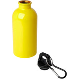 Borraccia da 400 ml in acciaio inossidabile certificato RCS a parete singola con moschettone Oregon personalizzato con logo - Pubblienne