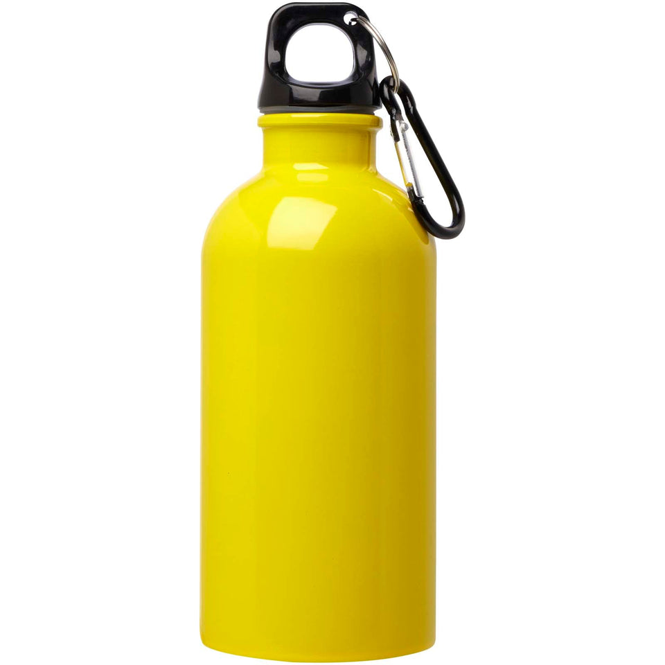 Borraccia da 400 ml in acciaio inossidabile certificato RCS a parete singola con moschettone Oregon personalizzato con logo - Pubblienne