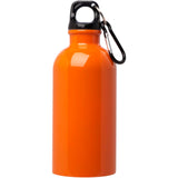 Borraccia da 400 ml in acciaio inossidabile certificato RCS a parete singola con moschettone Oregon personalizzato con logo - Pubblienne