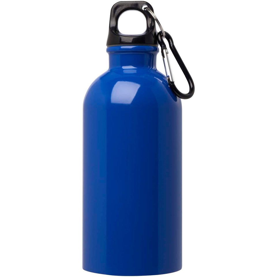 Borraccia da 400 ml in acciaio inossidabile certificato RCS a parete singola con moschettone Oregon personalizzato con logo - Pubblienne