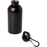 Borraccia da 400 ml in acciaio inossidabile certificato RCS a parete singola con moschettone Oregon personalizzato con logo - Pubblienne