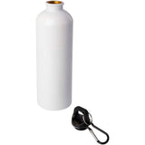 Borraccia da 750 ml in acciaio inossidabile certificato RCS a parete singola con moschettone Oregon personalizzato con logo - Pubblienne