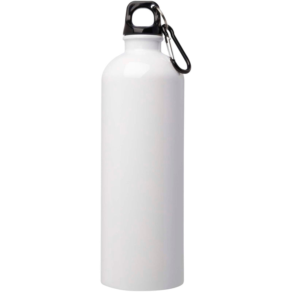 Borraccia da 750 ml in acciaio inossidabile certificato RCS a parete singola con moschettone Oregon personalizzato con logo - Pubblienne