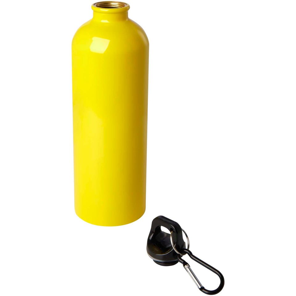 Borraccia da 750 ml in acciaio inossidabile certificato RCS a parete singola con moschettone Oregon personalizzato con logo - Pubblienne