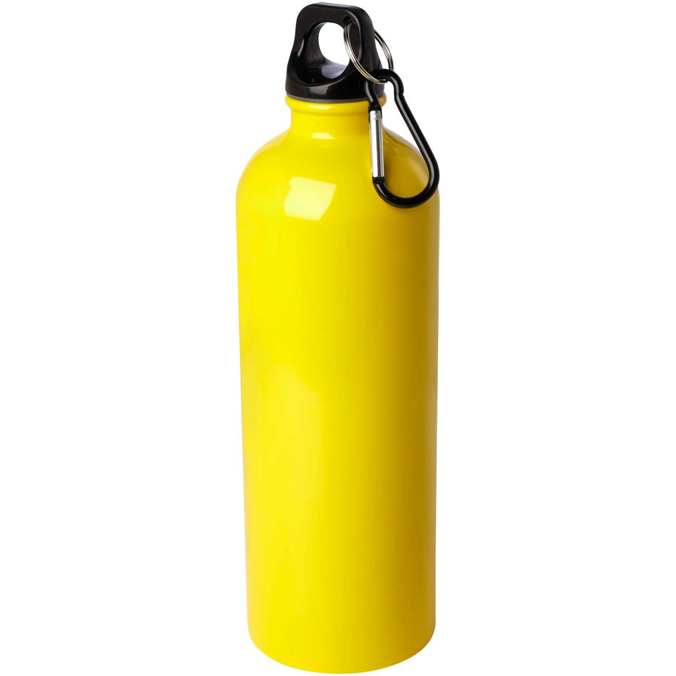Borraccia da 750 ml in acciaio inossidabile certificato RCS a parete singola con moschettone Oregon personalizzato con logo - Pubblienne