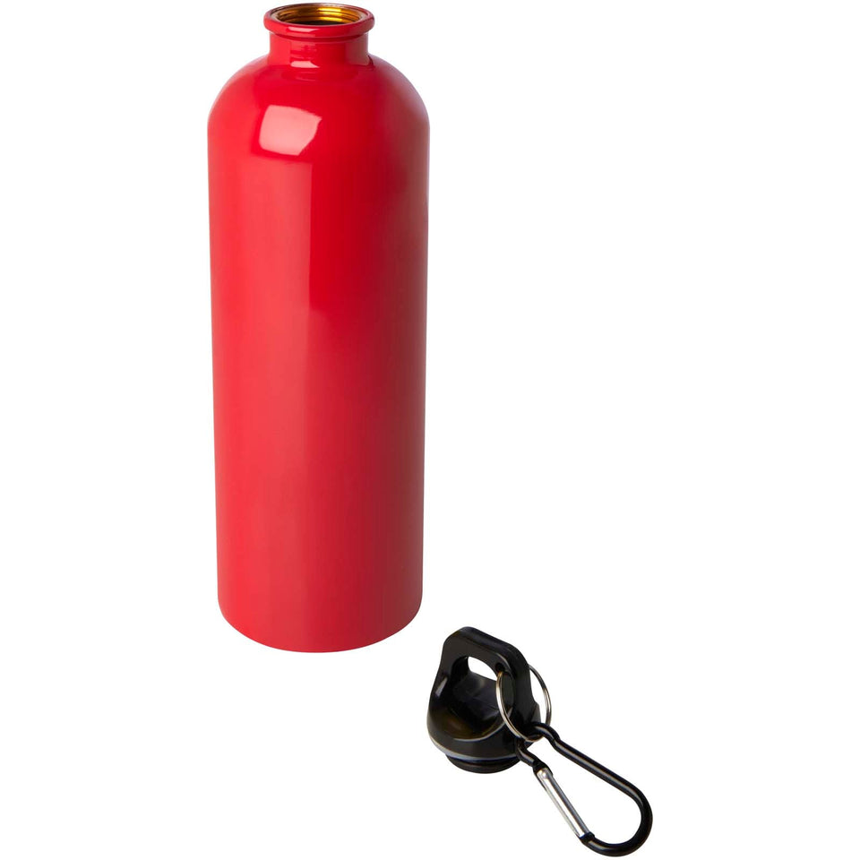 Borraccia da 750 ml in acciaio inossidabile certificato RCS a parete singola con moschettone Oregon personalizzato con logo - Pubblienne
