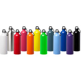 Borraccia da 750 ml in acciaio inossidabile certificato RCS a parete singola con moschettone Oregon personalizzato con logo - Pubblienne
