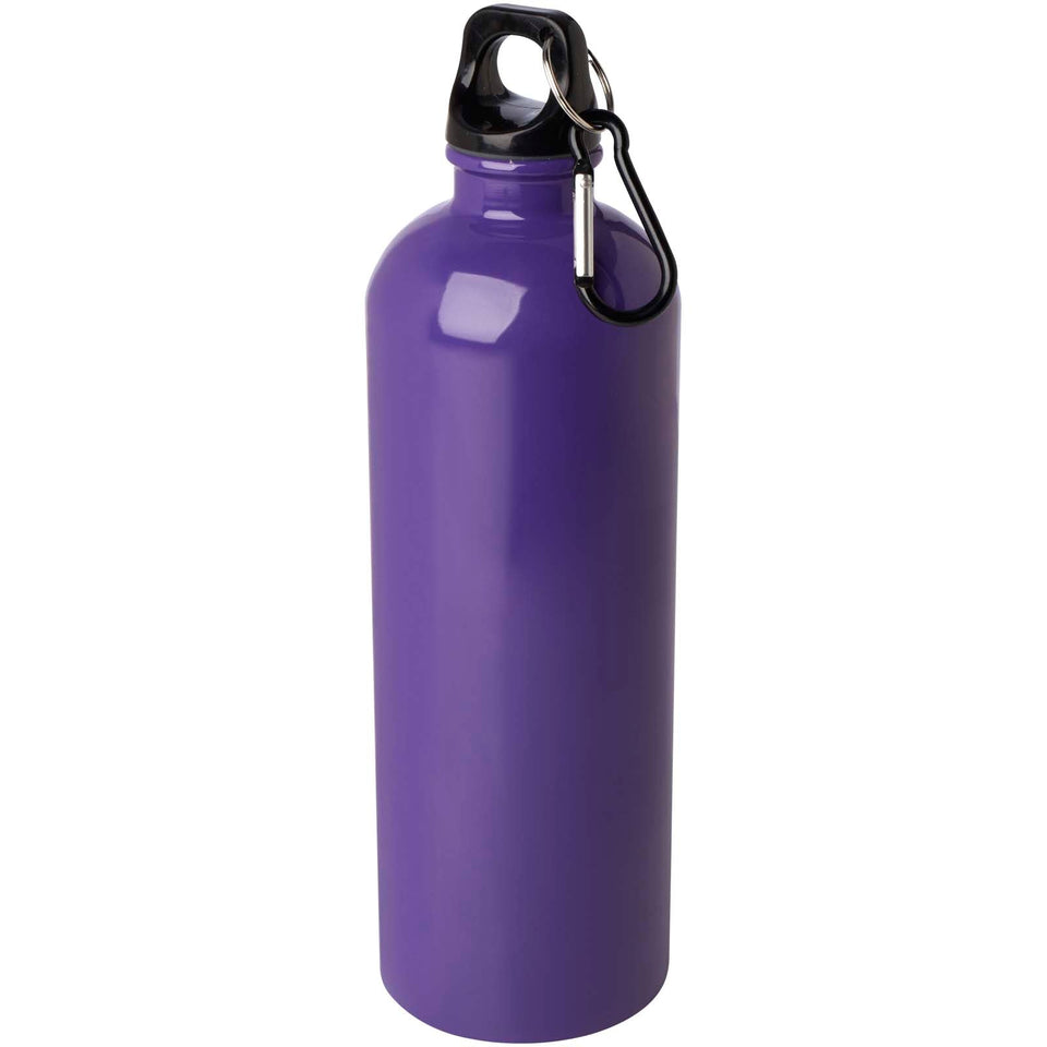 Borraccia da 750 ml in acciaio inossidabile certificato RCS a parete singola con moschettone Oregon personalizzato con logo - Pubblienne