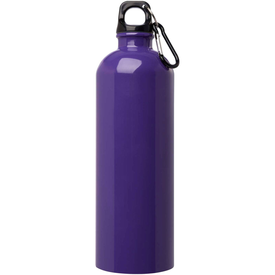 Borraccia da 750 ml in acciaio inossidabile certificato RCS a parete singola con moschettone Oregon personalizzato con logo - Pubblienne