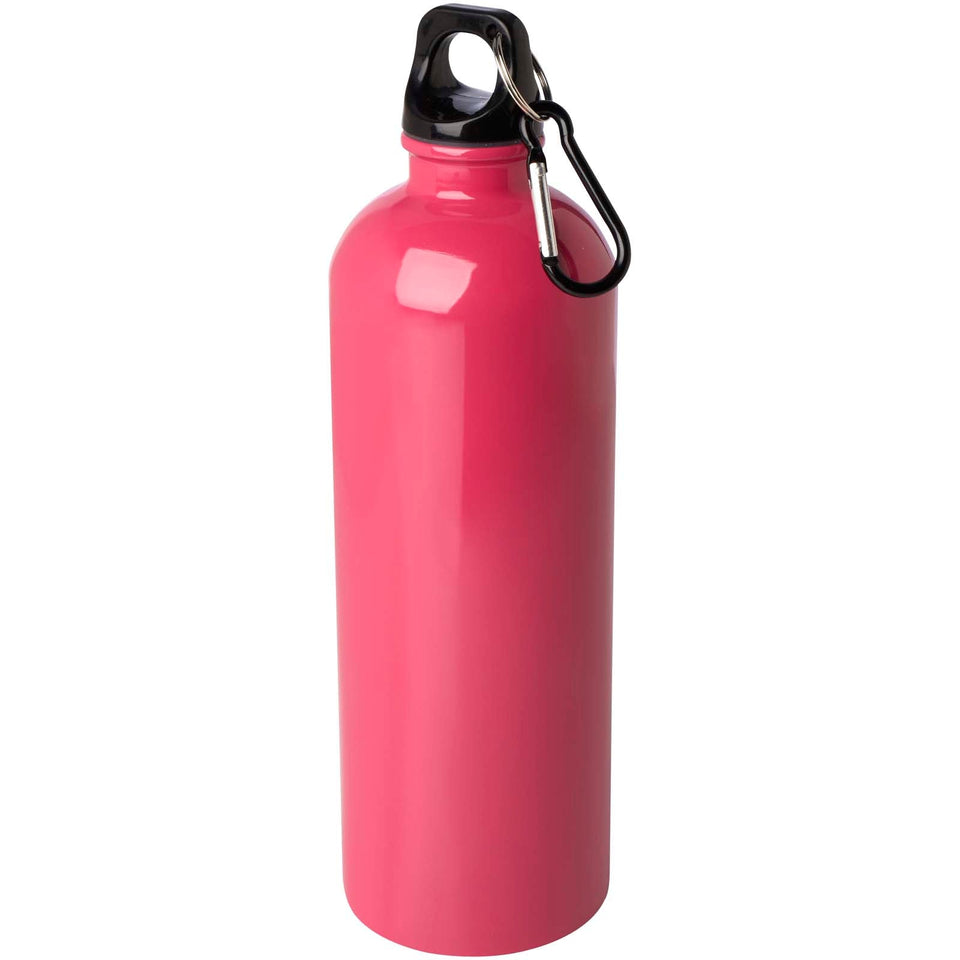 Borraccia da 750 ml in acciaio inossidabile certificato RCS a parete singola con moschettone Oregon personalizzato con logo - Pubblienne