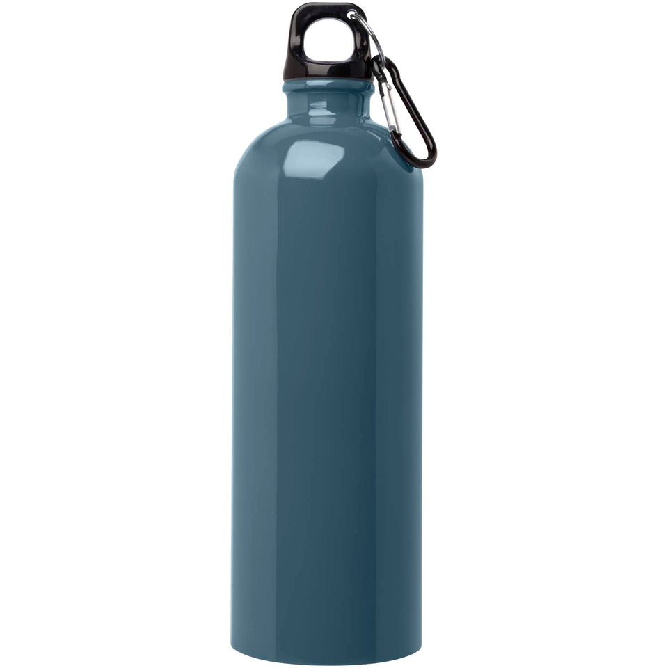 Borraccia da 750 ml in acciaio inossidabile certificato RCS a parete singola con moschettone Oregon personalizzato con logo - Pubblienne