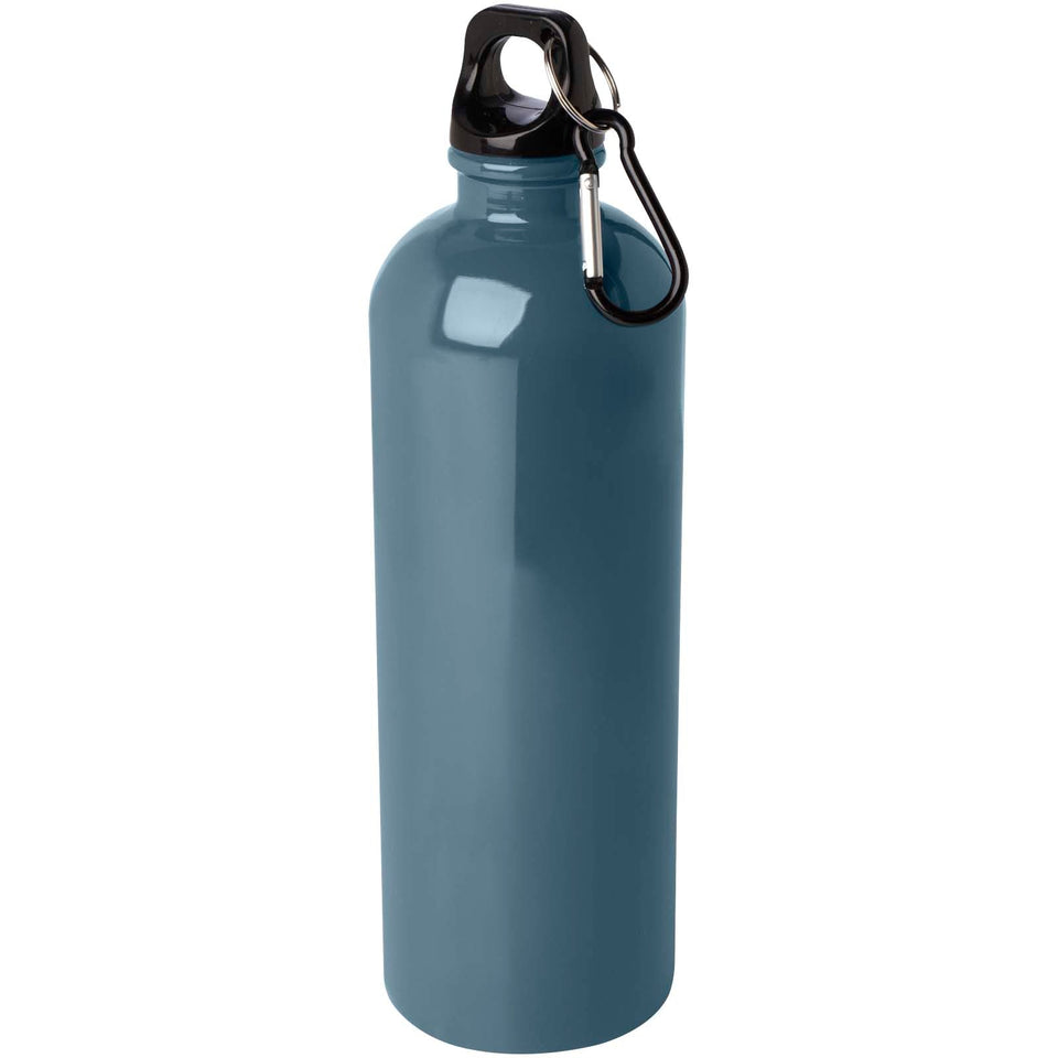 Borraccia da 750 ml in acciaio inossidabile certificato RCS a parete singola con moschettone Oregon personalizzato con logo - Pubblienne