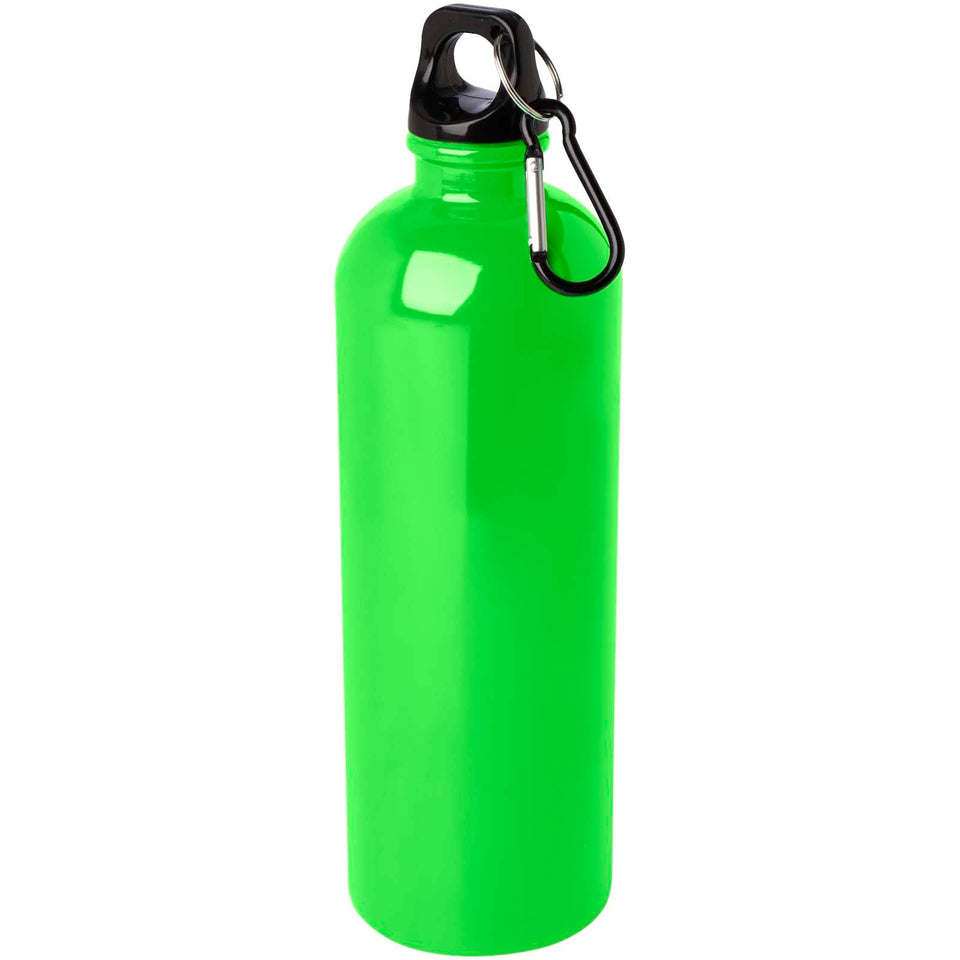 Borraccia da 750 ml in acciaio inossidabile certificato RCS a parete singola con moschettone Oregon personalizzato con logo - Pubblienne