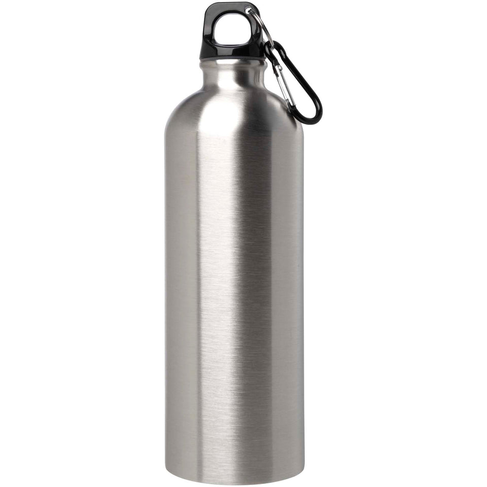 Borraccia da 750 ml in acciaio inossidabile certificato RCS a parete singola con moschettone Oregon personalizzato con logo - Pubblienne