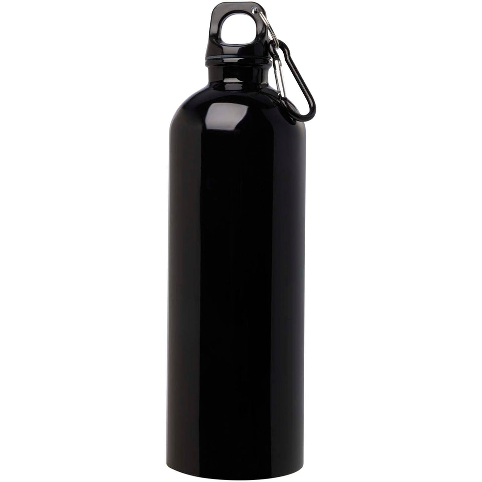Borraccia da 750 ml in acciaio inossidabile certificato RCS a parete singola con moschettone Oregon personalizzato con logo - Pubblienne