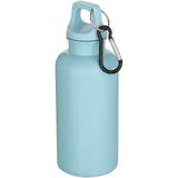 Borraccia in plastica riciclata RCS in tinta unita da 400 ml con moschettone Oregon personalizzato con logo - Pubblienne