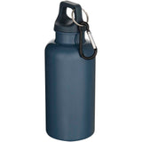 Borraccia in plastica riciclata RCS in tinta unita da 400 ml con moschettone Oregon personalizzato con logo - Pubblienne