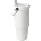 Bicchiere termico da 900 ml in acciaio inossidabile riciclato certificato RCS con sottovuoto in rame e coperchio a doppia fun personalizzato con logo - Pubblienne