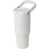 Bicchiere termico da 900 ml in acciaio inossidabile riciclato certificato RCS con sottovuoto in rame e coperchio a doppia fun personalizzato con logo - Pubblienne