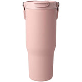 Bicchiere termico da 900 ml in acciaio inossidabile riciclato certificato RCS con sottovuoto in rame e coperchio a doppia fun personalizzato con logo - Pubblienne