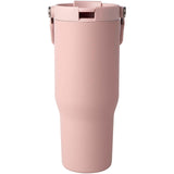 Bicchiere termico da 900 ml in acciaio inossidabile riciclato certificato RCS con sottovuoto in rame e coperchio a doppia fun personalizzato con logo - Pubblienne