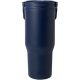 Bicchiere termico da 900 ml in acciaio inossidabile riciclato certificato RCS con sottovuoto in rame e coperchio a doppia fun personalizzato con logo - Pubblienne