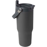 Bicchiere termico da 900 ml in acciaio inossidabile riciclato certificato RCS con sottovuoto in rame e coperchio a doppia fun personalizzato con logo - Pubblienne