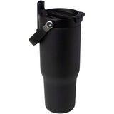 Bicchiere termico da 900 ml in acciaio inossidabile riciclato certificato RCS con sottovuoto in rame e coperchio a doppia fun personalizzato con logo - Pubblienne