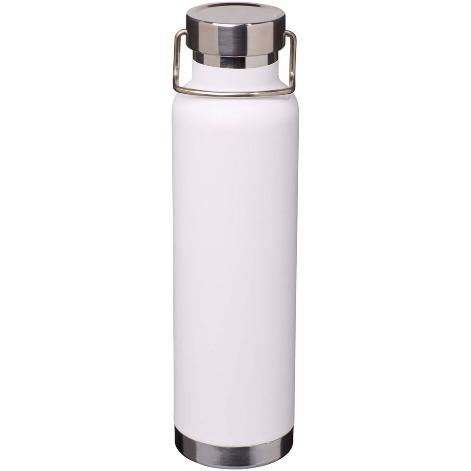 Borraccia termica in acciaio inossidabile riciclato RCS con isolamento sottovuoto in rame da 650 ml Thor personalizzato con logo - Pubblienne