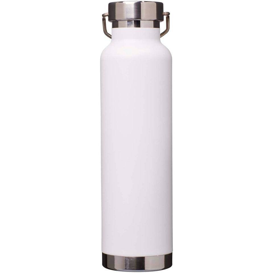 Borraccia termica in acciaio inossidabile riciclato RCS con isolamento sottovuoto in rame da 650 ml Thor personalizzato con logo - Pubblienne