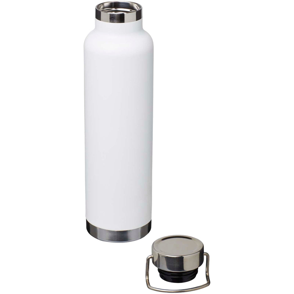 Borraccia termica in acciaio inossidabile riciclato RCS con isolamento sottovuoto in rame da 650 ml Thor personalizzato con logo - Pubblienne