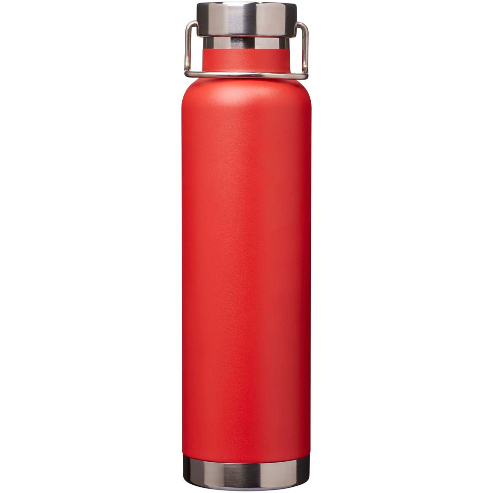 Borraccia termica in acciaio inossidabile riciclato RCS con isolamento sottovuoto in rame da 650 ml Thor personalizzato con logo - Pubblienne